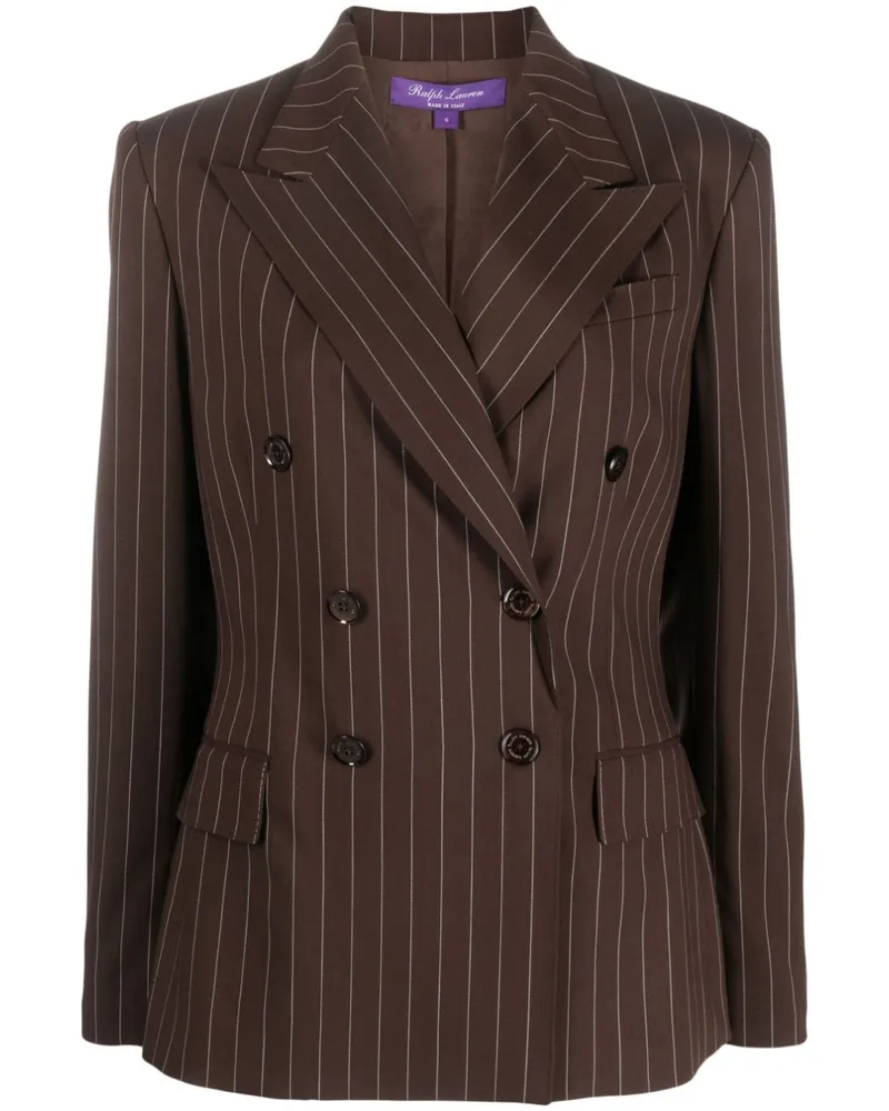 Ralph Lauren Gestreifter Safford-Blazer - Braun Braun