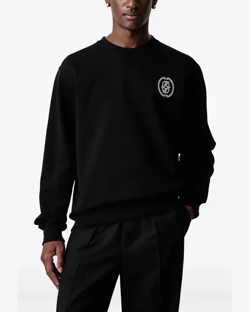 Drôle de Monsieur Sweatshirt mit Logo-Stickerei - Schwarz Schwarz
