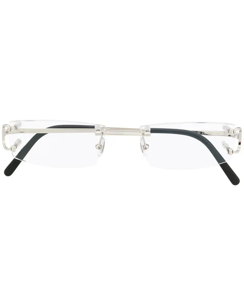 Cartier Rahmenlose Brille - Silber Silber