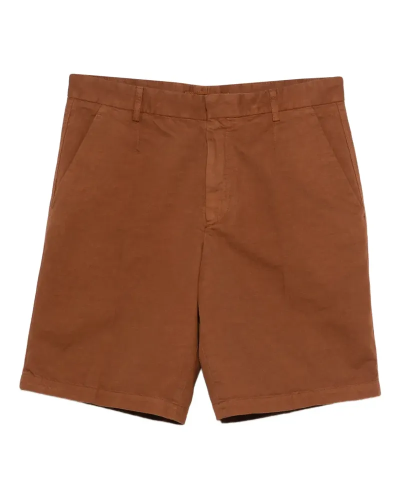 Ermenegildo Zegna flat-front shorts - Braun Braun