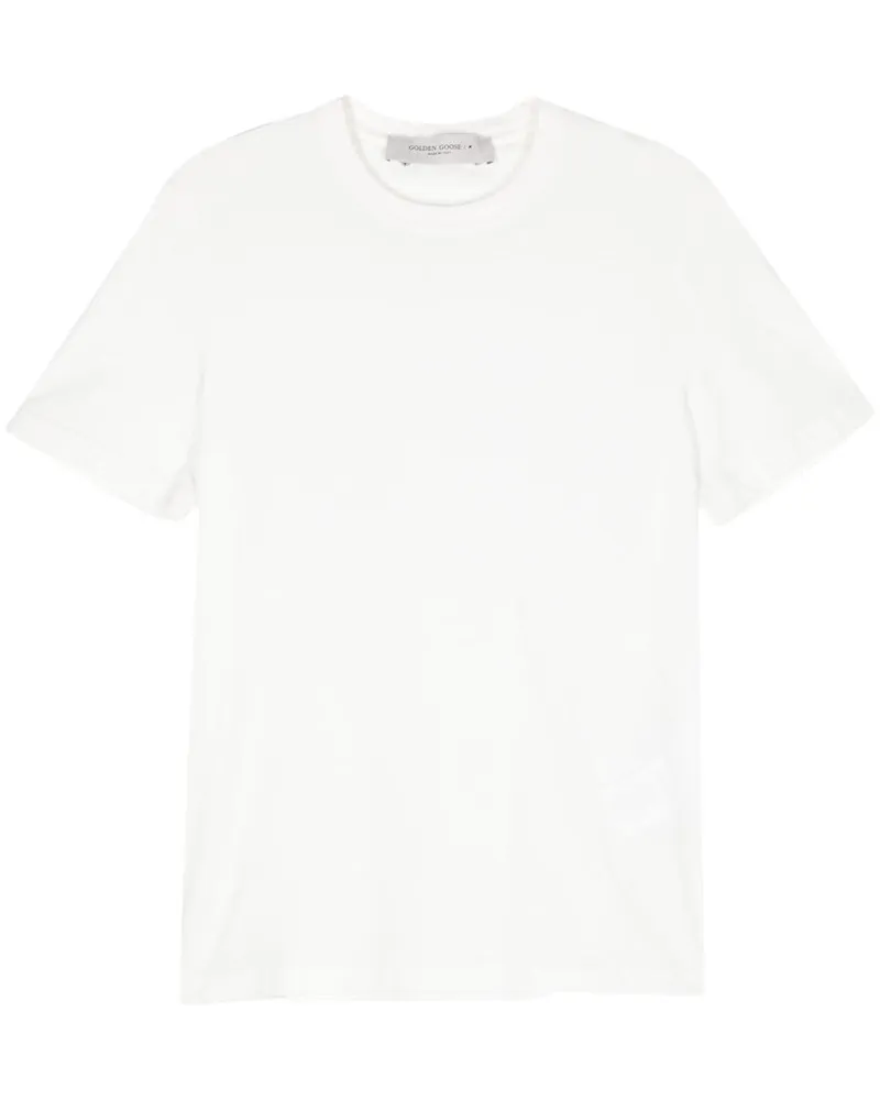 Golden Goose crew-neck cotton T-shirt Weiß