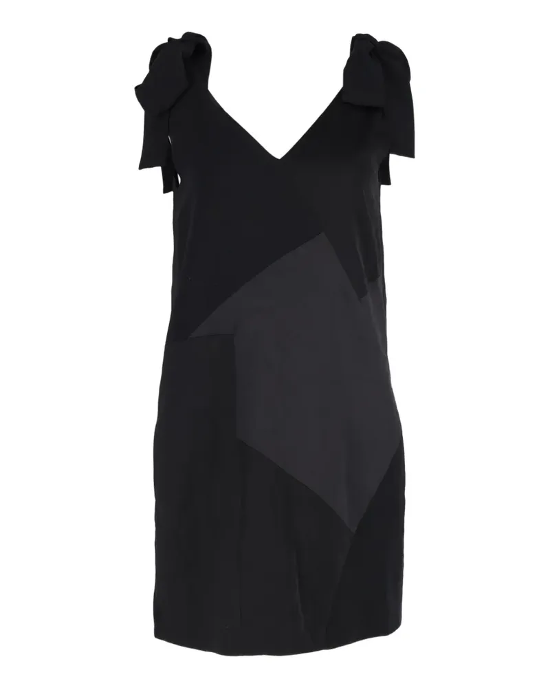 Victoria Beckham Tie-straps panelled mini dress - Schwarz Schwarz