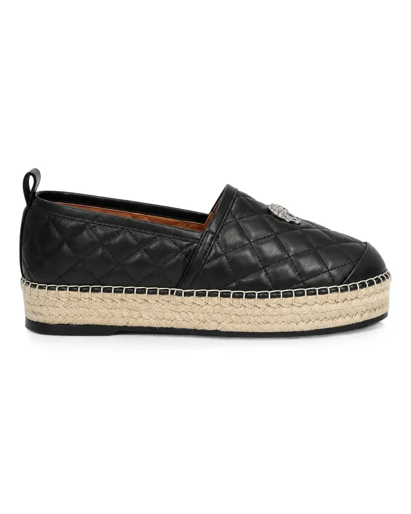 Philipp Plein Espadrillas aus Nappaleder - Schwarz Schwarz