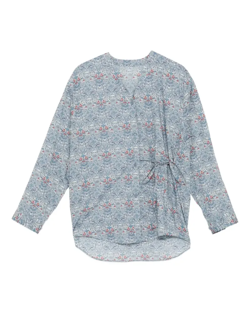 JNBY Bluse mit V-Ausschnitt - Blau Blau