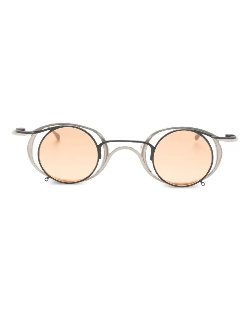 RIGARDS x Ziggy Chen round-frame clip-on glasses - Silber Silber