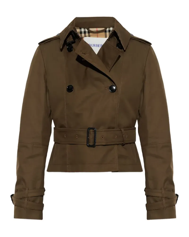 Burberry Swarby belt buttoned jacket - Grün Grün