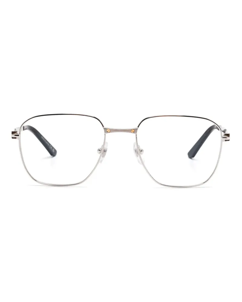 Cartier Brille mit eckigem Gestell - Silber Silber