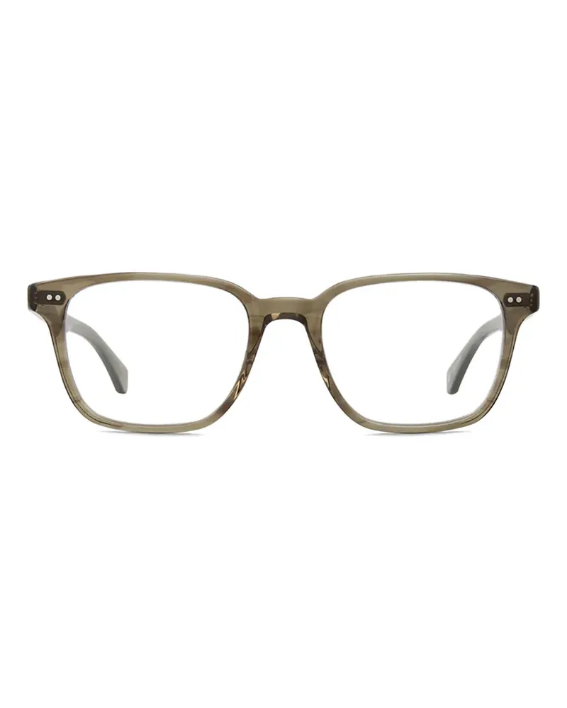 Garrett Leight Albright rectangle-frame glasses - Grün Grün
