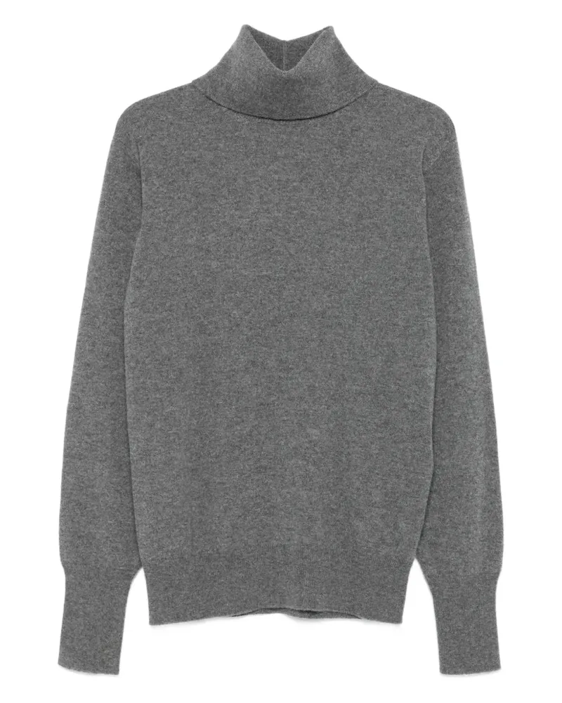 Jil Sander Kaschmirtop mit Rollkragen - Grau Grau