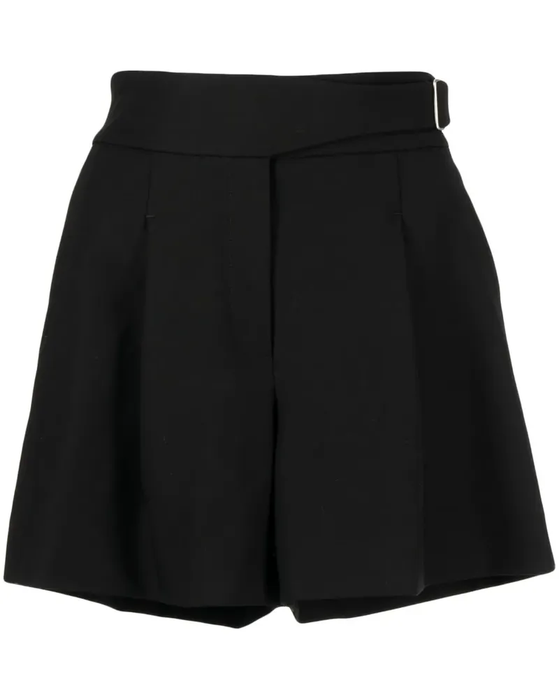 GOODIOUS Shorts mit hohem Bund - Schwarz Schwarz