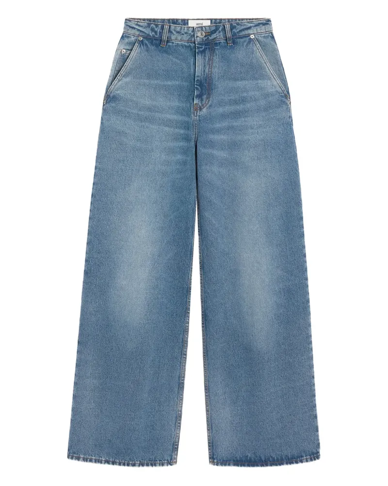 AMI Paris Jeans mit sehr weitem Bein - Blau Blau