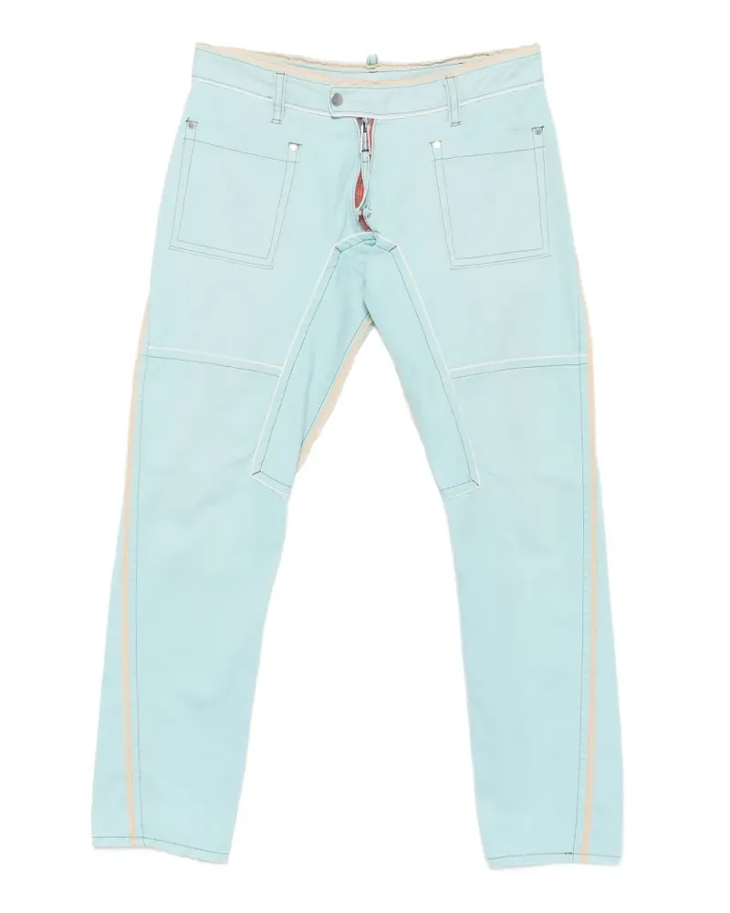 Dsquared2 2010s Hose mit Kontrastnähten - Blau Blau