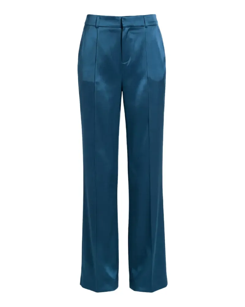 Cinq à Sept Jyn Wide-Leg-Hose in Satinoptik - Blau Blau