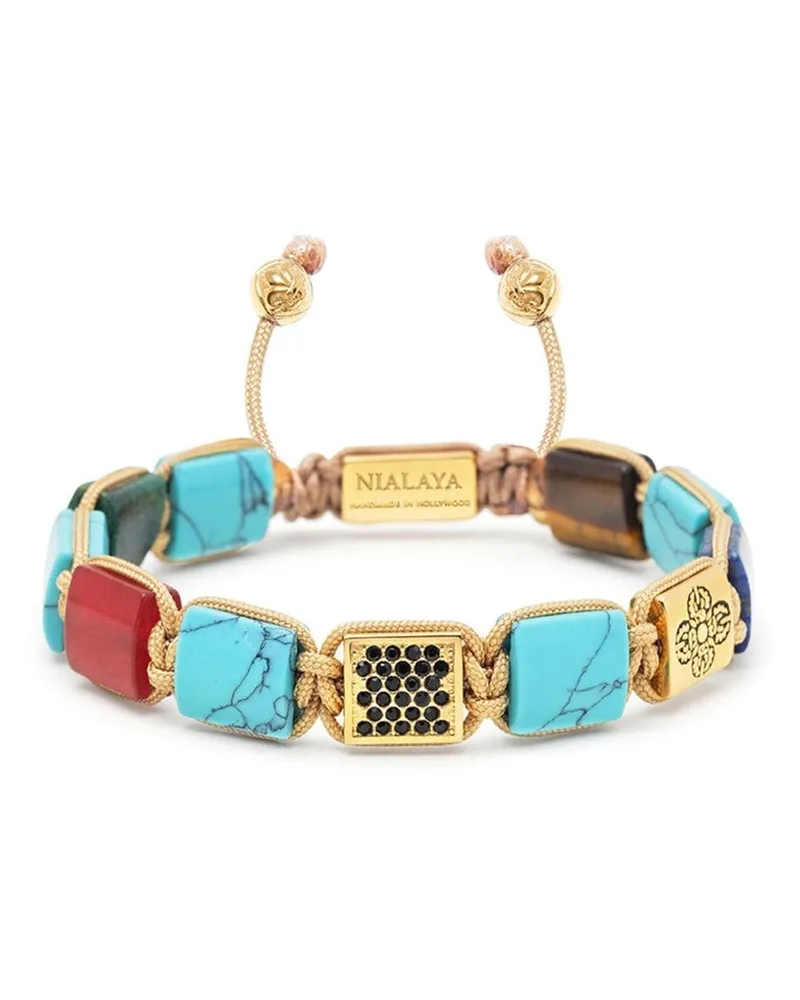 Nialaya Armband mit Kristallen - Gold Gold