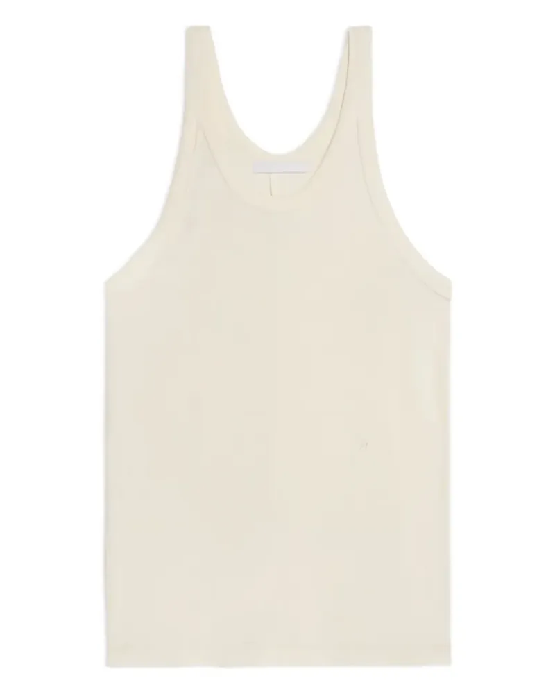 Helmut Lang Oberteil mit Logo-Stickerei - Nude Nude