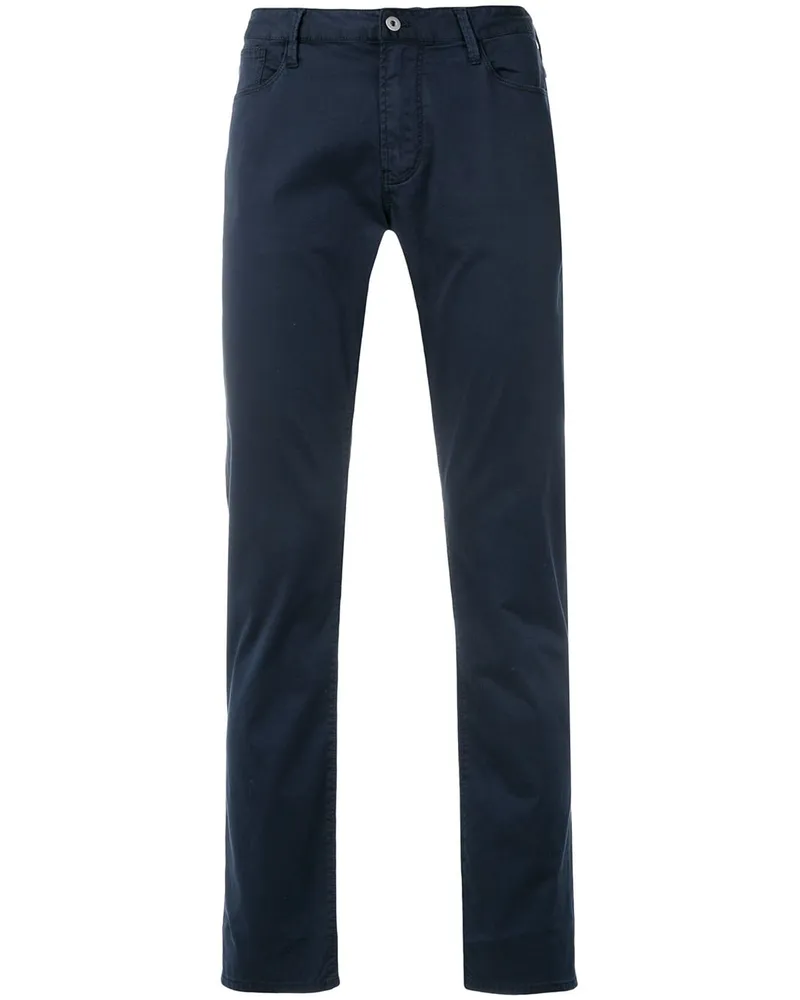 Emporio Armani Hose mit geradem Bein - Blau Blau