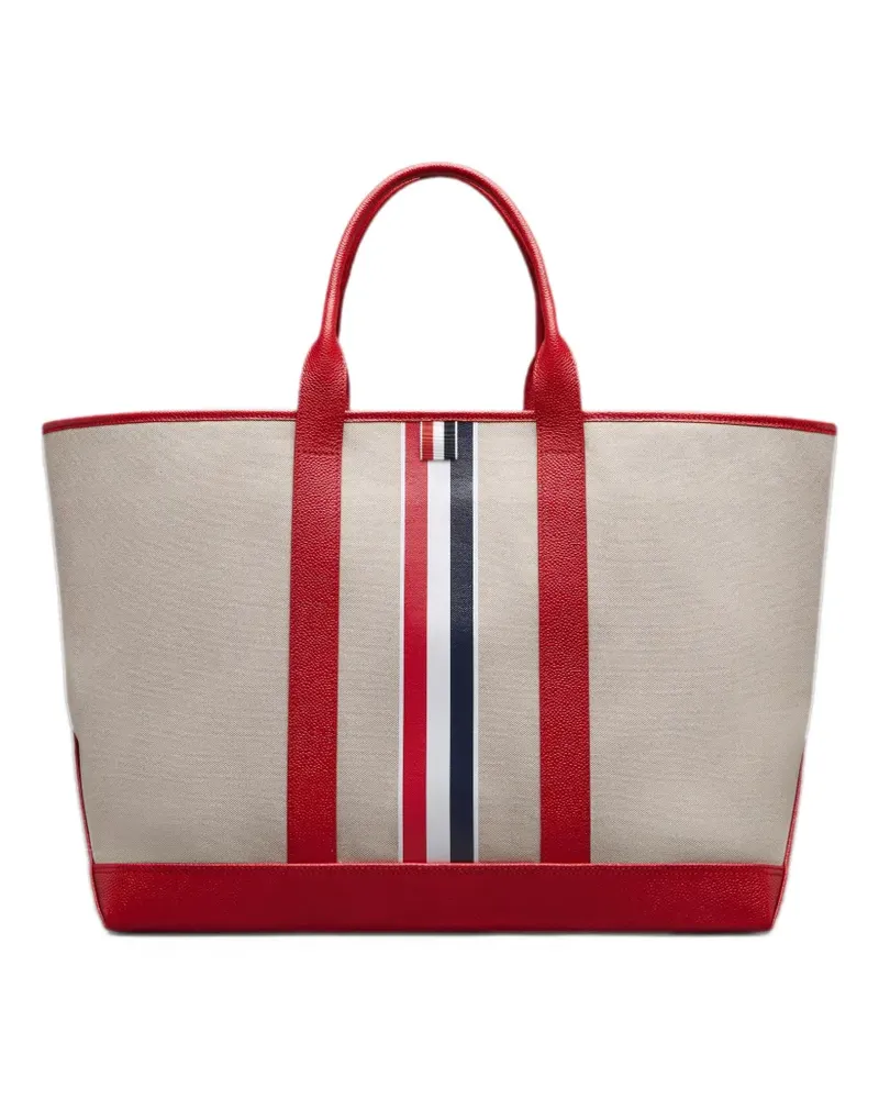 Thom Browne Gestreifte Handtasche - Nude Nude