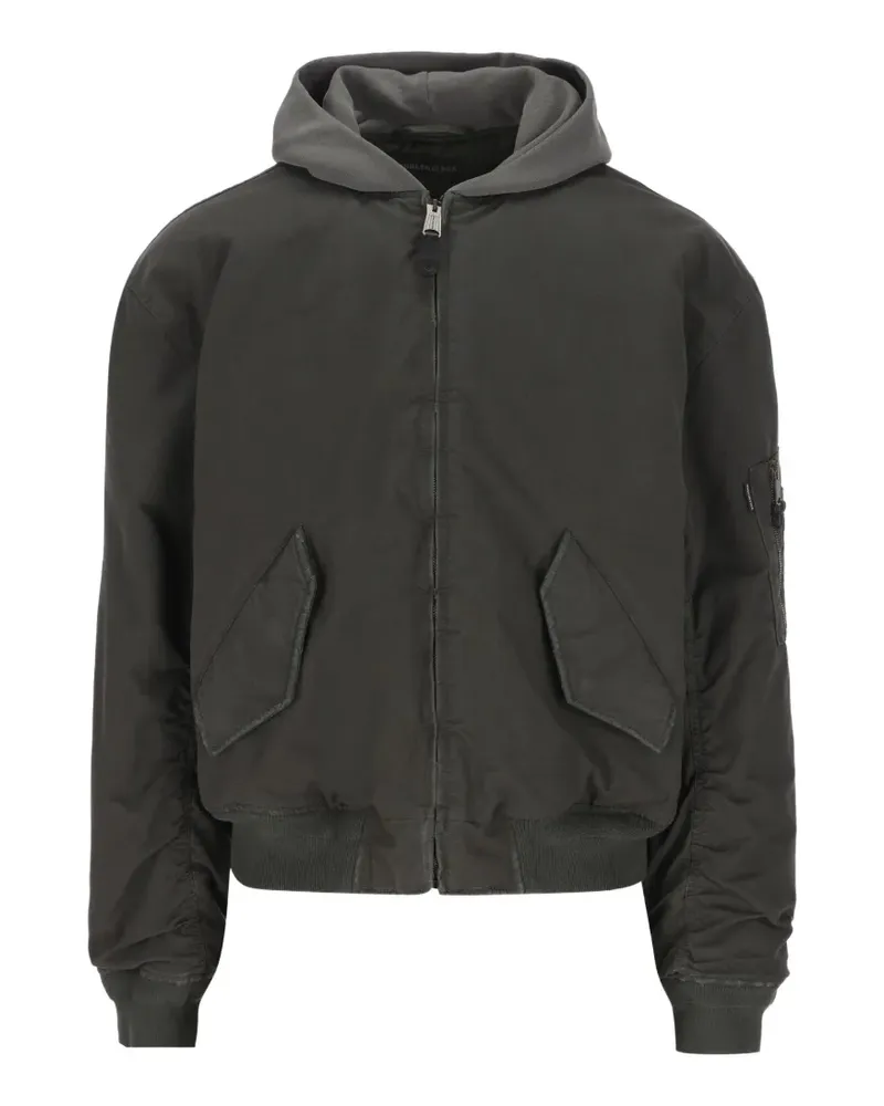 Balenciaga hooded bomber jacket - Grau Grau