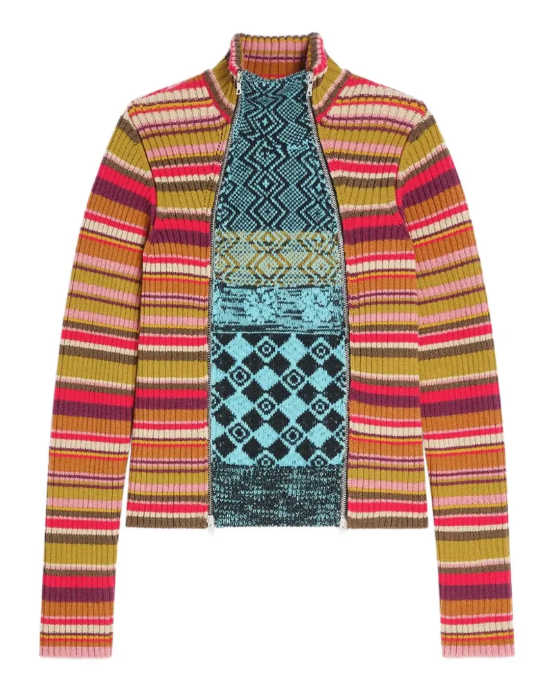 Dries van Noten Gerippter Cardigan - Rot Rot