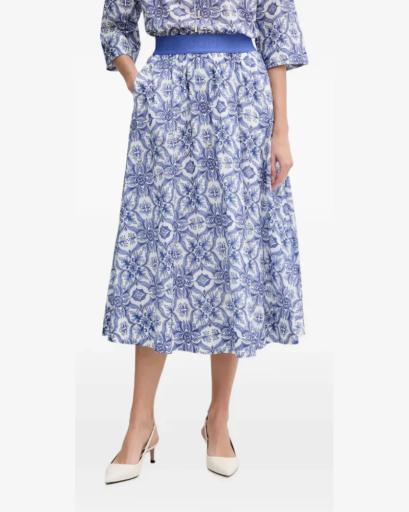 JOOP! Saki A-Line midi skirt - Weiß Weiß
