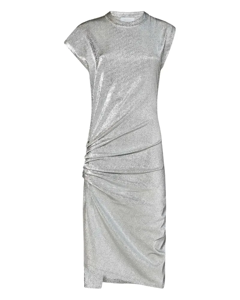 Paco Rabanne Drapiertes Metallic-Kleid - Silber Silber