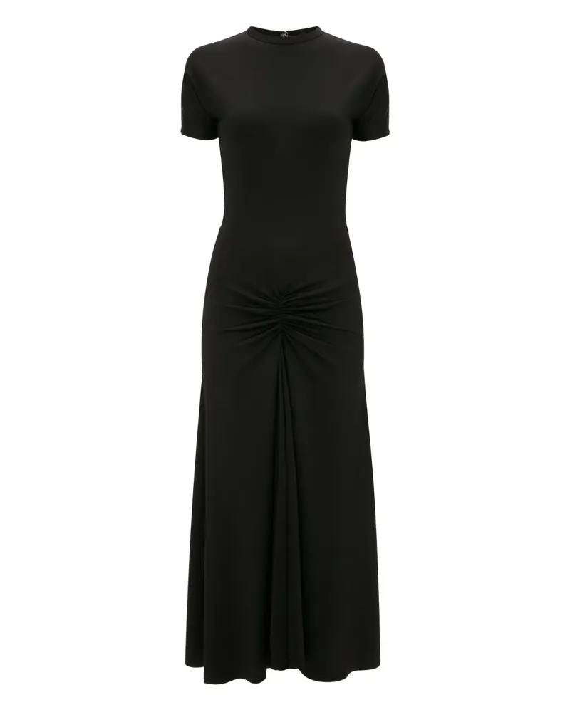Victoria Beckham Midikleid mit geraffter Taille - Schwarz Schwarz