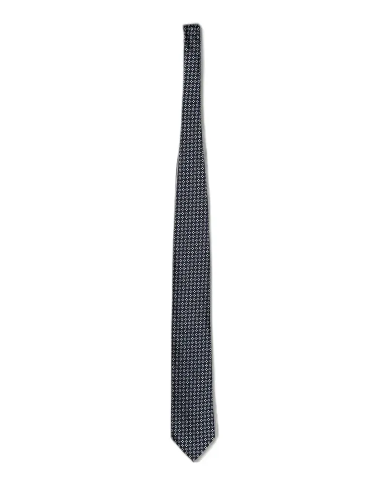 Ermenegildo Zegna jacquard-woven silk tie - Blau Blau