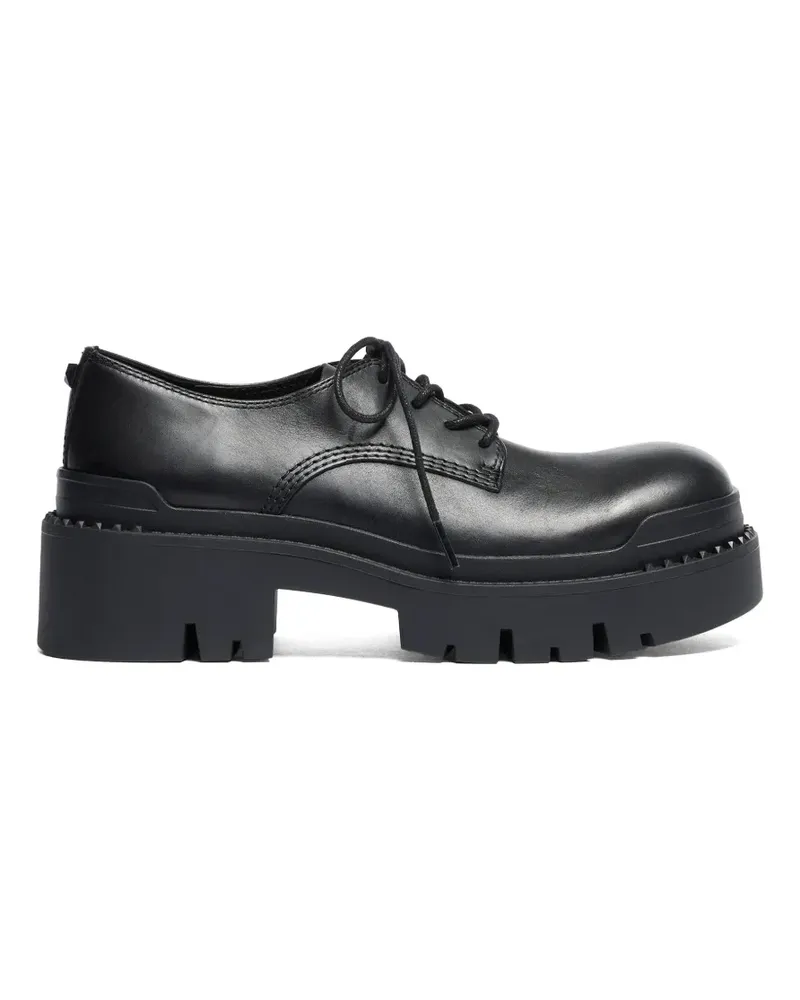 ash Net Derby-Schuhe mit dicker Sohle - Schwarz Schwarz