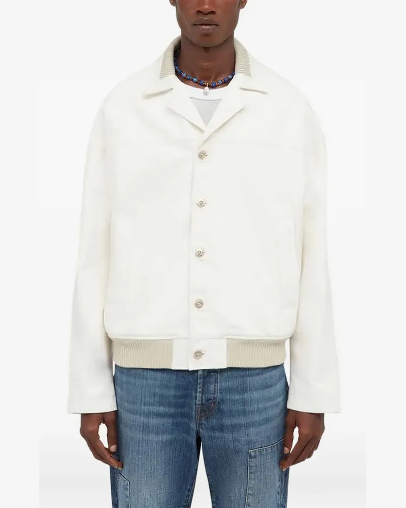 Wales Bonner Study denim jacket - Nude Nude