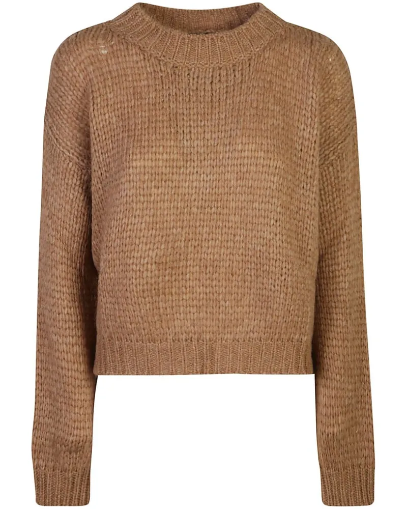 Roberto Collina Pullover mit rundem Ausschnitt - Braun Braun