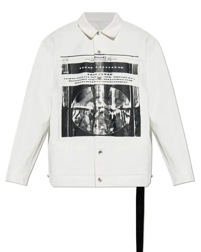 DRKSHDW by Rick Owens Klassische Jeansjacke - Weiß Weiß
