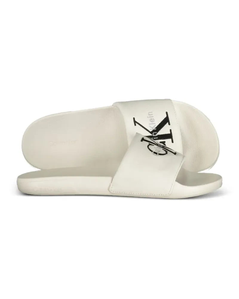 Calvin Klein Sandalen mit Logo-Print - Weiß Weiß