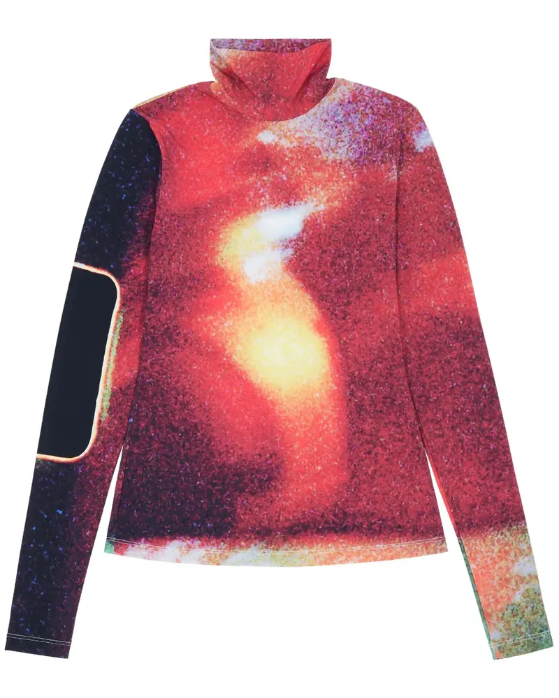 Maison Margiela T-Shirt mit Stehkragen - Rot Rot