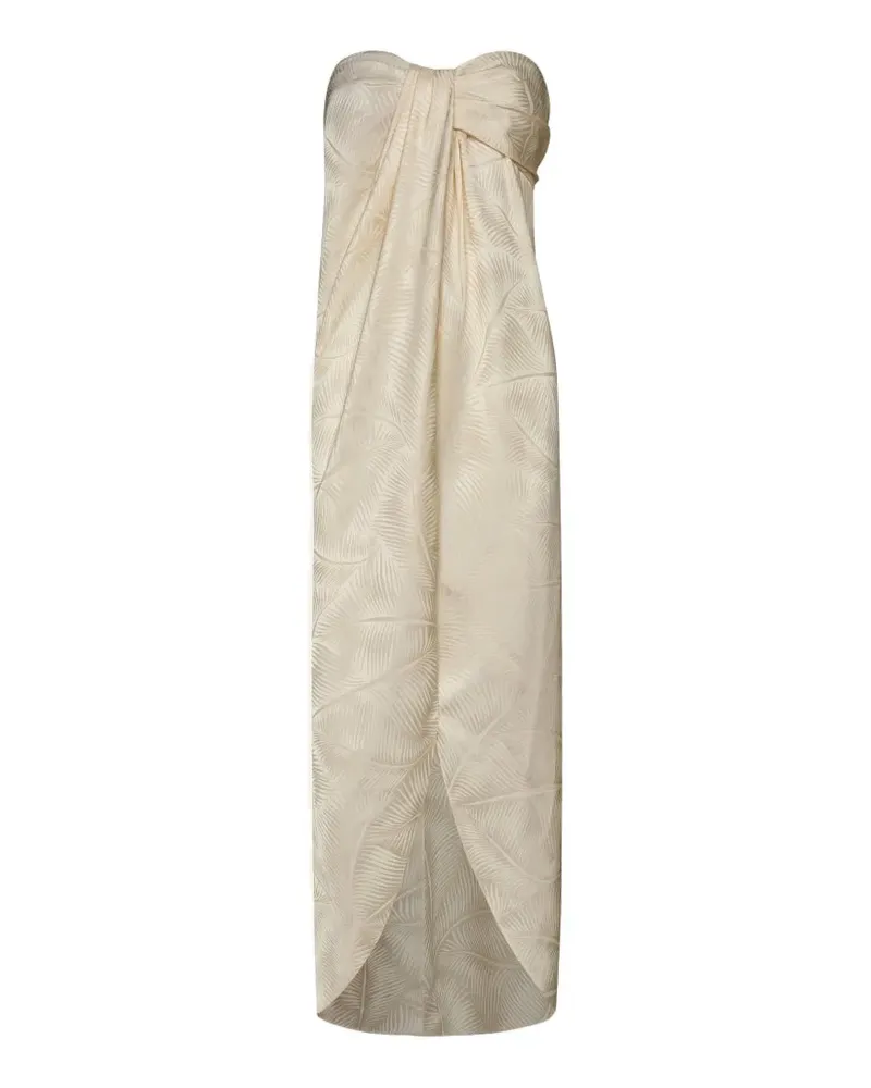 Johanna Ortiz Graceful palm-jacquard top - Nude Nude