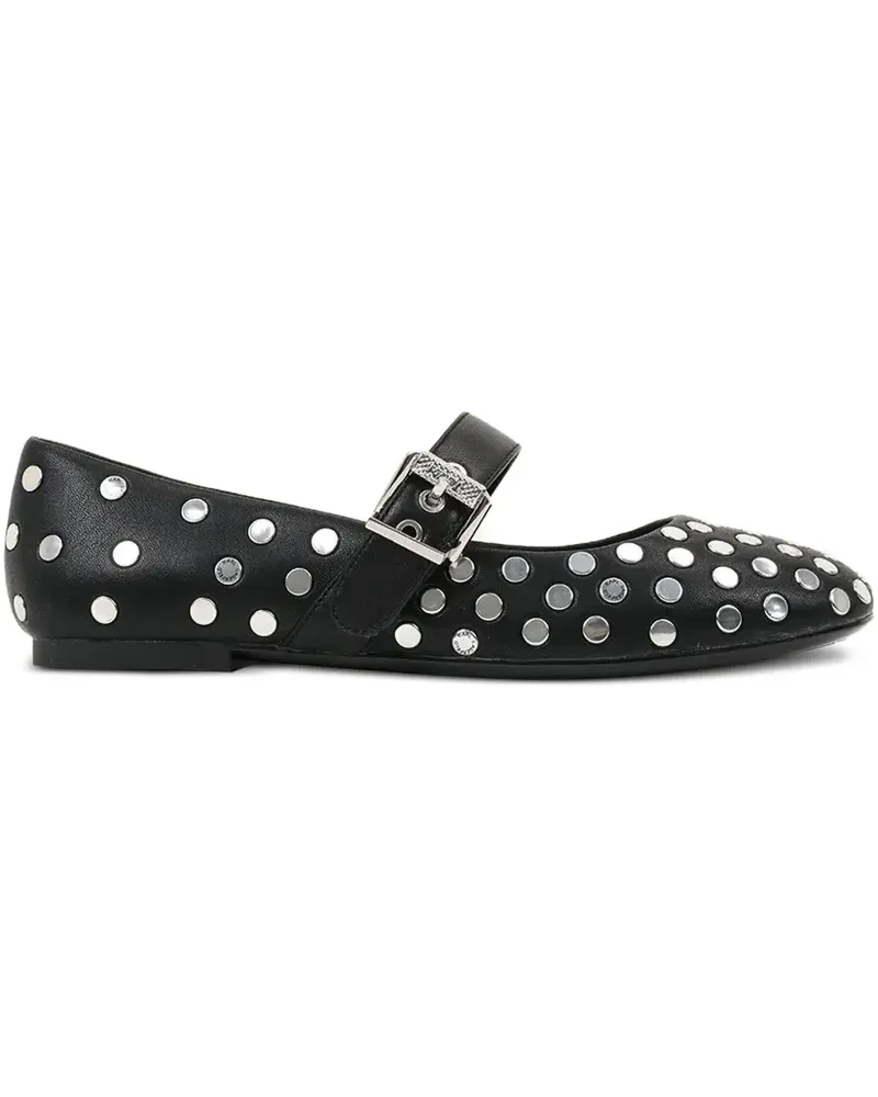 Karl Lagerfeld Ballerinas mit Nieten - Schwarz Schwarz