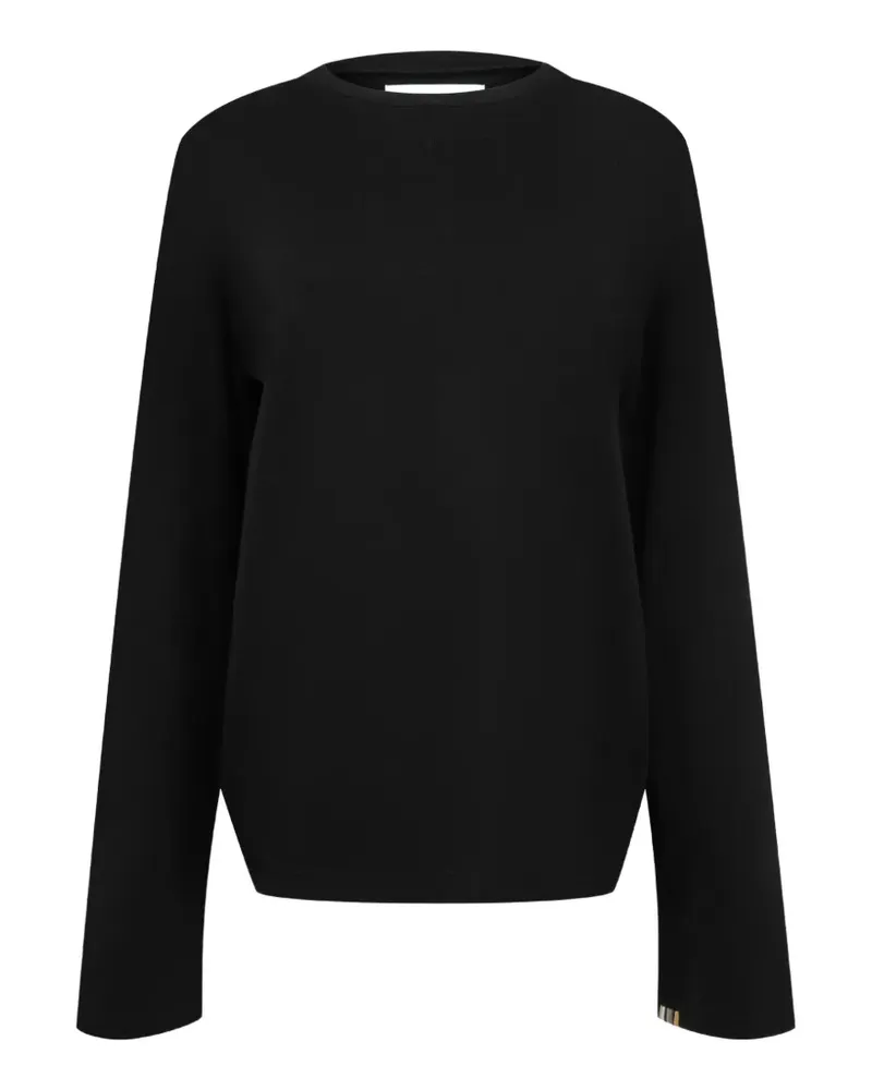 extreme cashmere Nº500 Jones Pullover mit rundem Ausschnitt - Schwarz Schwarz