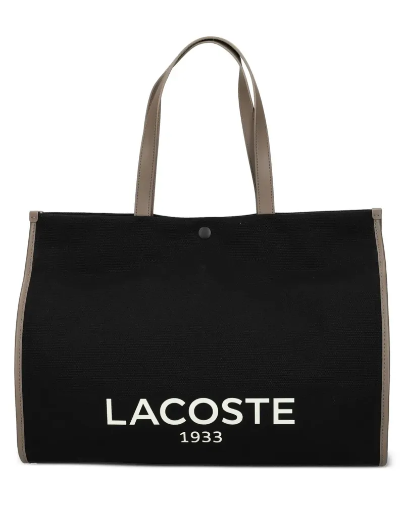 Lacoste Großer Heritage Shopper - Schwarz Schwarz