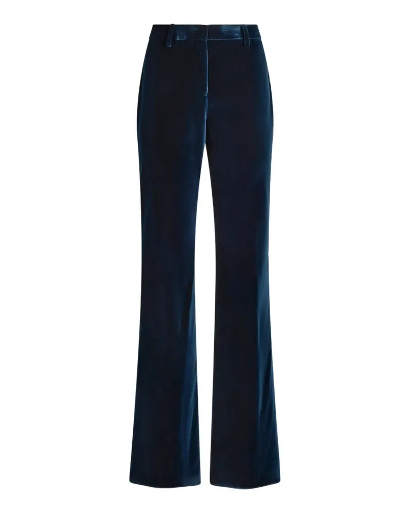 Etro cotton velvet trousers - Blau Blau