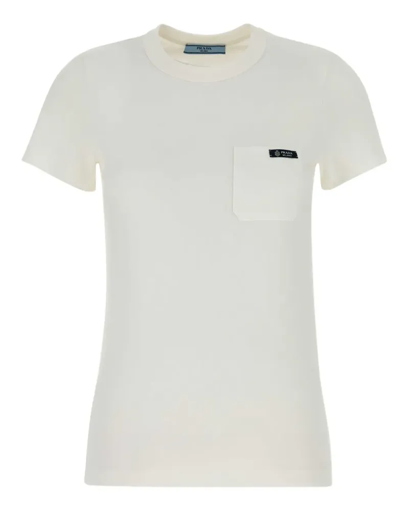 Prada chest-pocket crew-neck T-shirt - Weiß Weiß