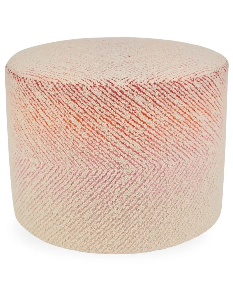 Missoni Home Brouges Hocker mit Zickzackmuster Rot