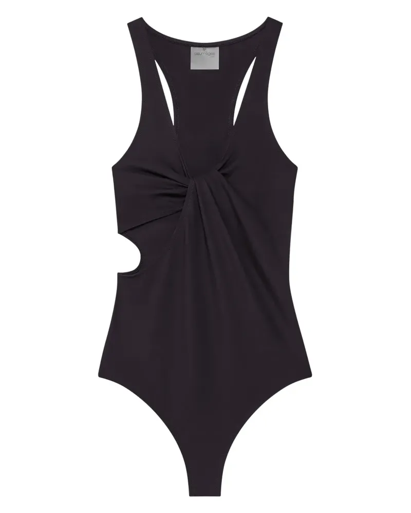 Courrèges Twist Badeanzug - Schwarz Schwarz