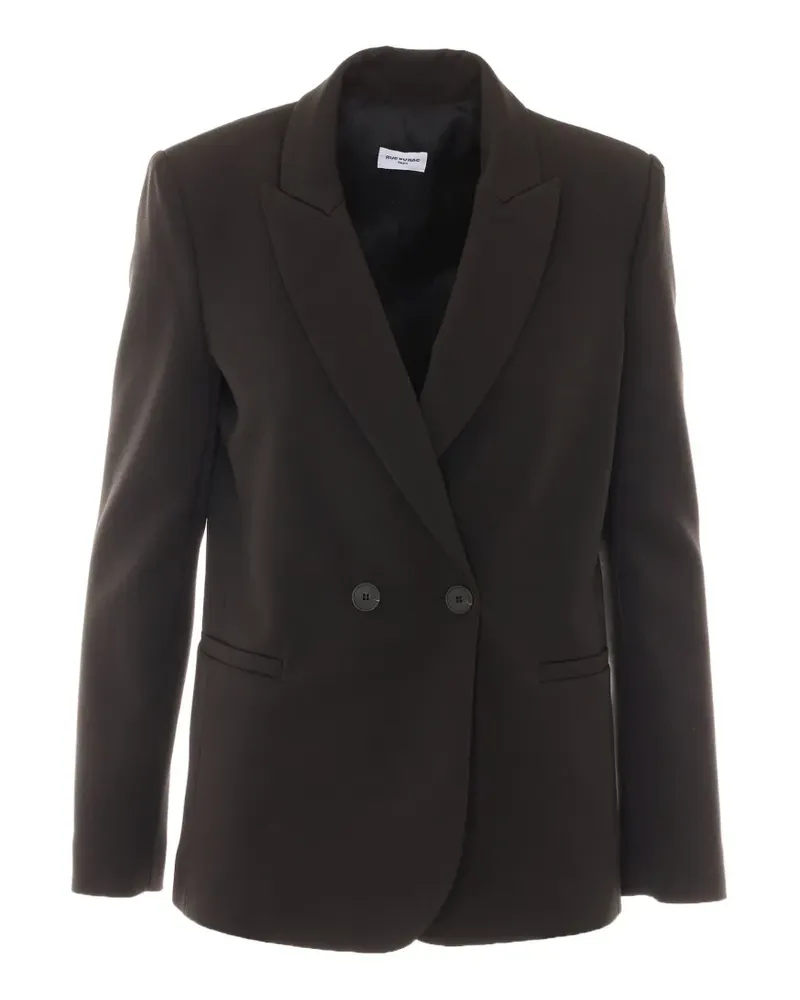 Rue du Bac double-breasted reinforced-shoulder blazer - Schwarz Schwarz