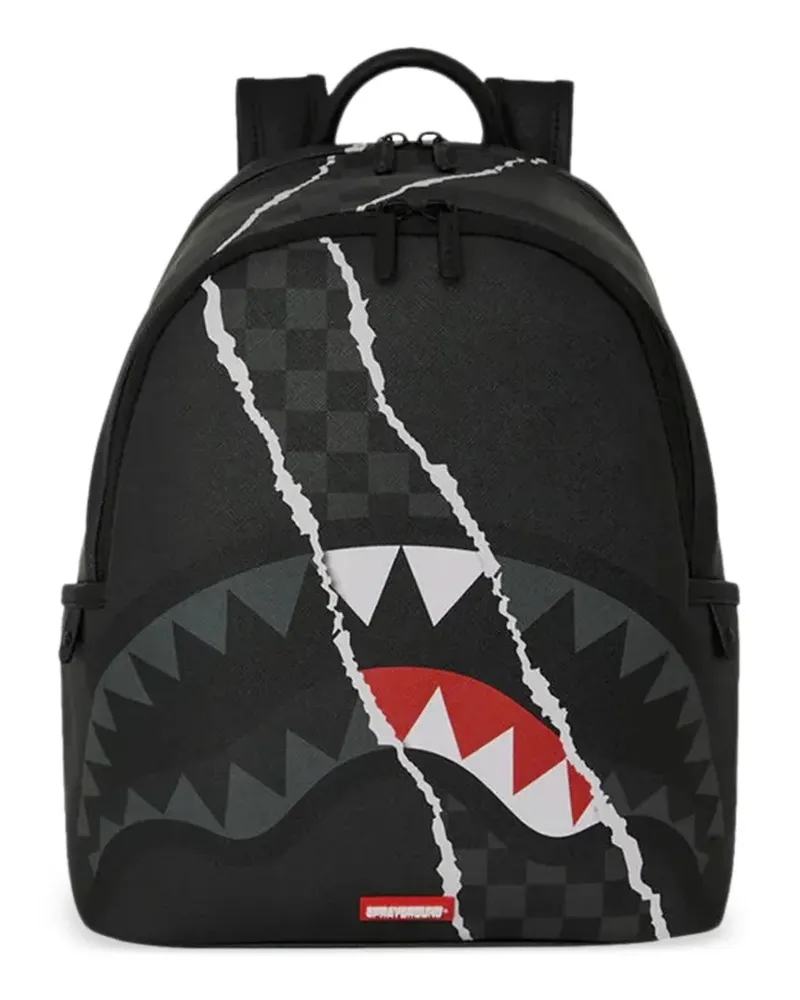 Sprayground Shark Slash Savage Rucksack - Schwarz Schwarz