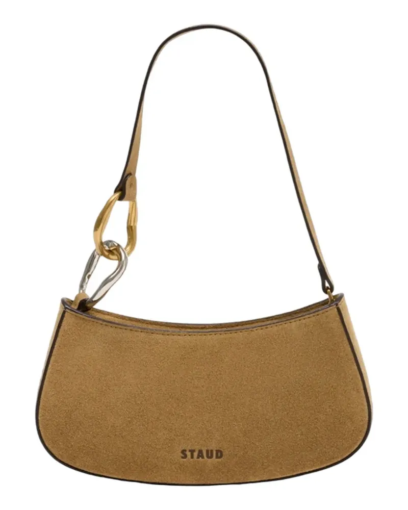 STAUD Ollie ring-detail shoulder bag - Nude Nude