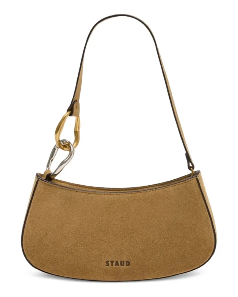 STAUD Ollie ring-detail shoulder bag - Nude Nude