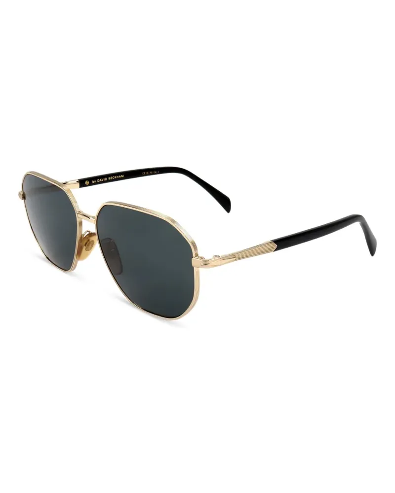 EYEWEAR by DAVID BECKHAM Sonnenbrille mit geometrischem Gestell - Gold Gold