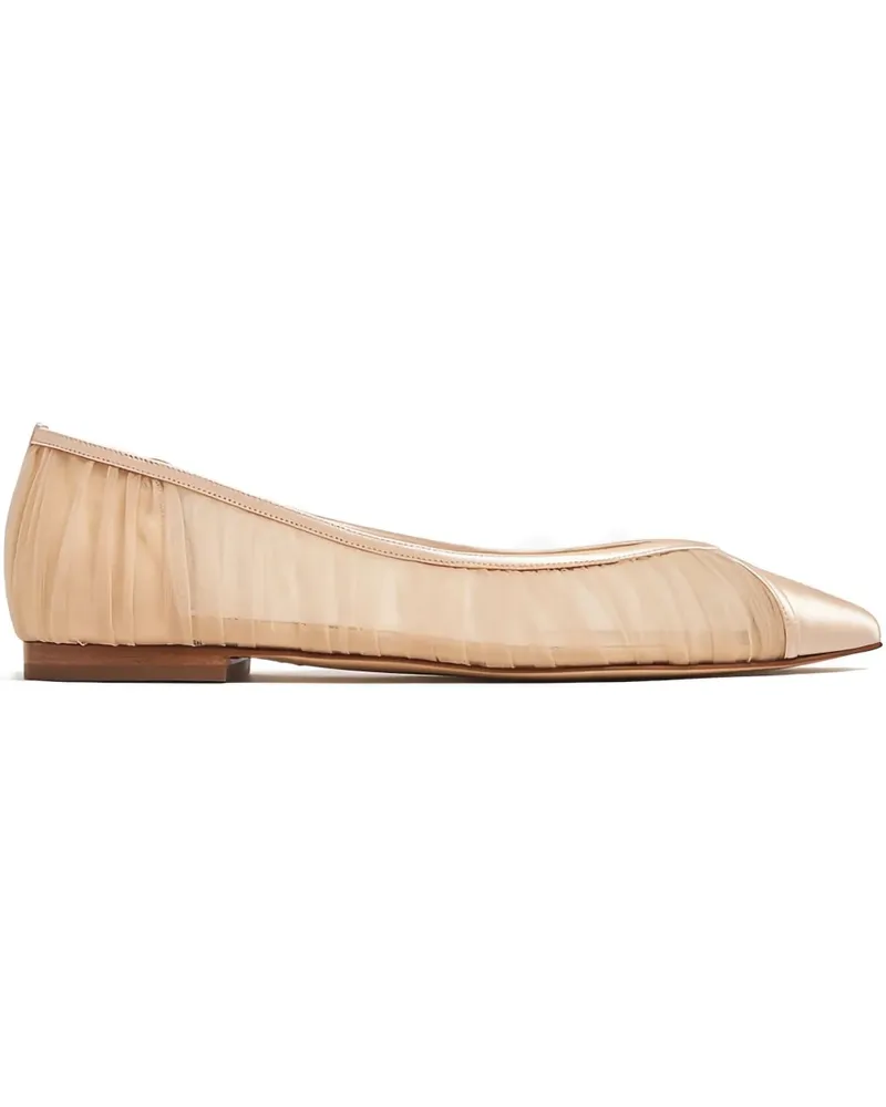 Andrea Wazen Nora Ballerinas mit Falten - Nude Nude