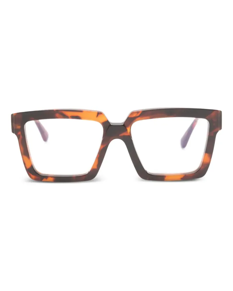 KUBORAUM Brille mit eckigem Gestell - Braun Braun