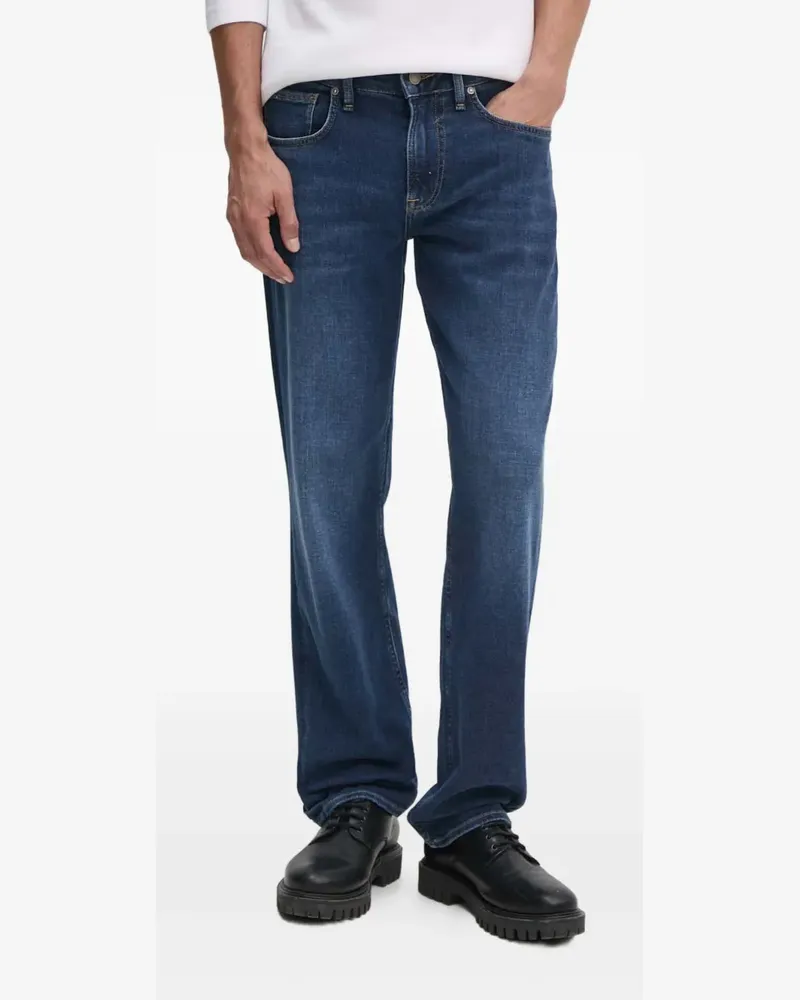 Guess Jeans mit Logo-Patch - Blau Blau