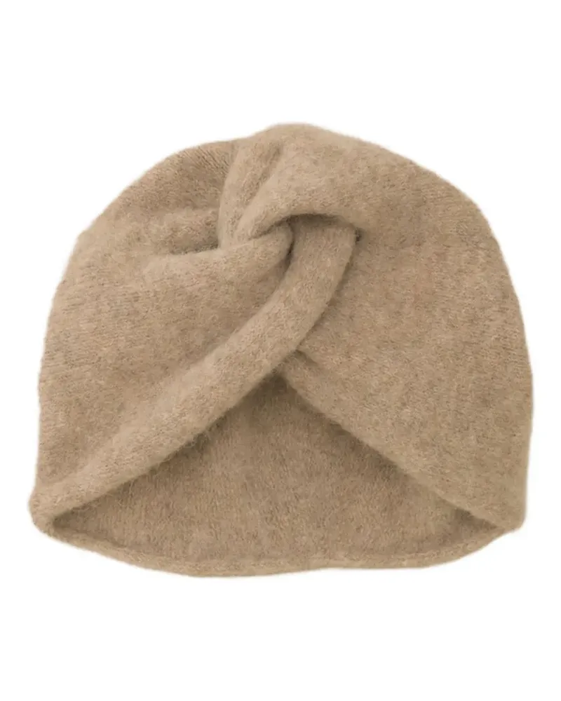 Lauren Manoogian Beanie mit Knotendetail - Nude Nude
